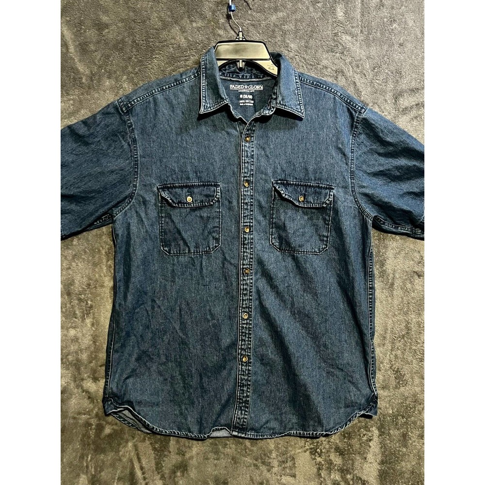 faded glory mens jean shirt